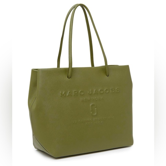 Marc Jacobs Logo Embossed Saffiano Leather Large Tote - Beech - Picture 2 of 8